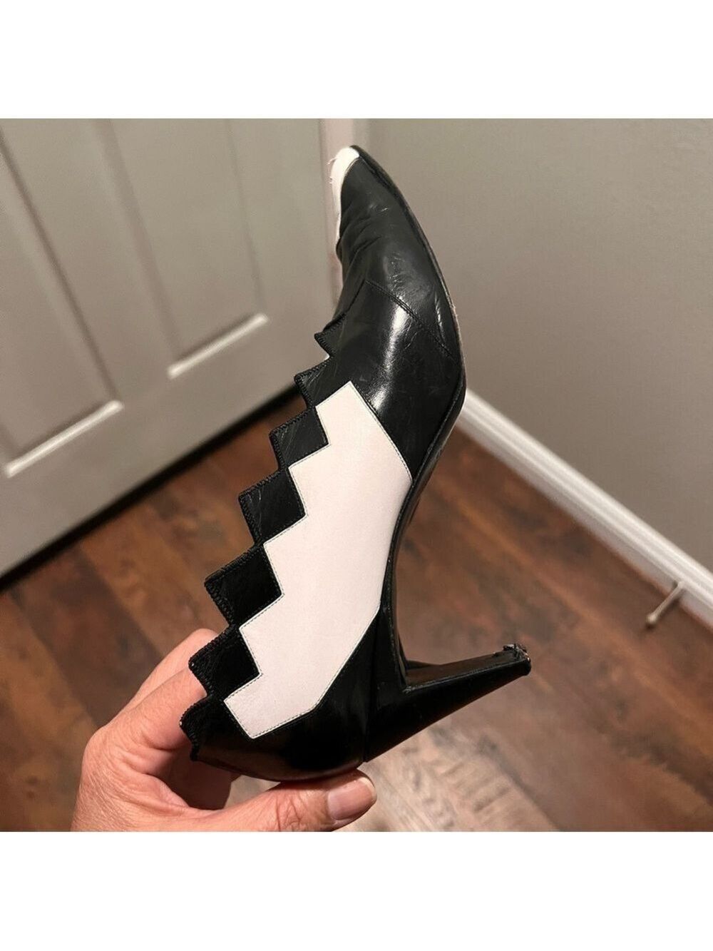 PHILIPPE MODEL Paris vintage leather heels.  Made in Italy. Size 37.5 - Picture 6 of 11